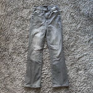 MOTHER hustler ankle gray jeans
